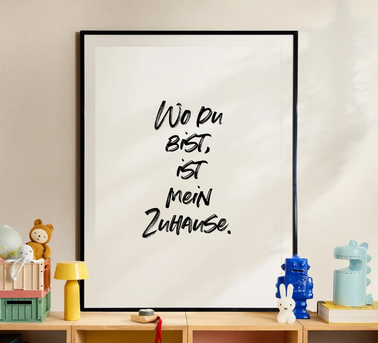 Wo du bist, ist mein Zuhause. | minimalistic design carta hahnemühle da just typo