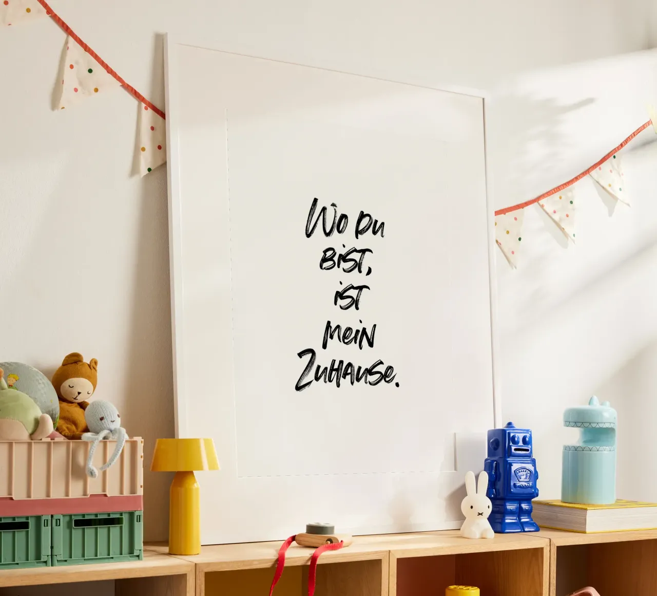 Wo du bist, ist mein Zuhause. | minimalistic design carta hahnemühle da just typo
