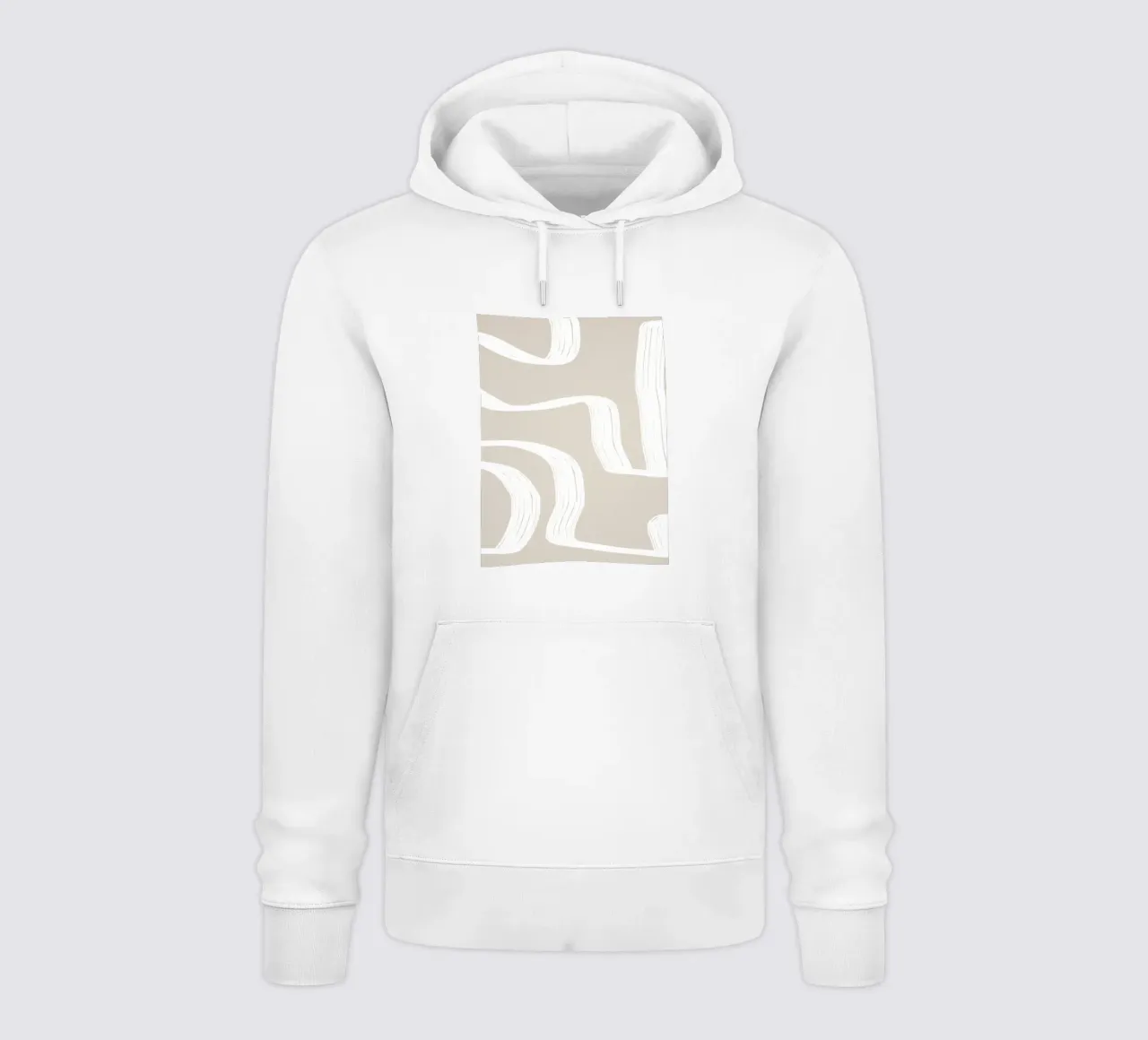 Witte rondingen hoodie van LeaDArt