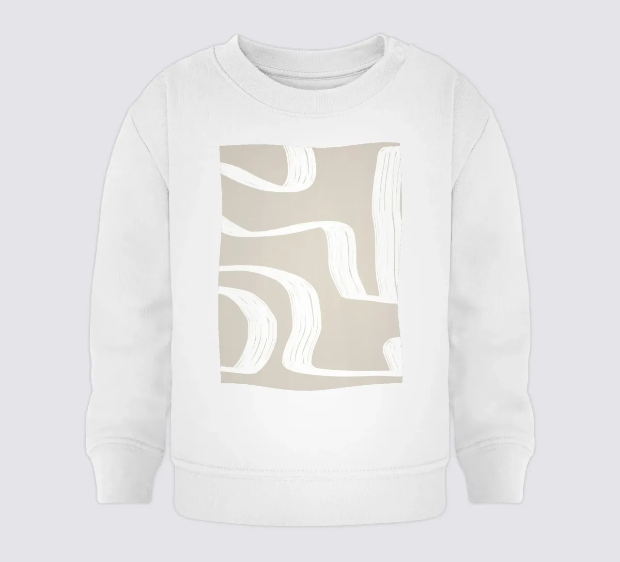 Curve bianche felpa neonato da LeaDArt