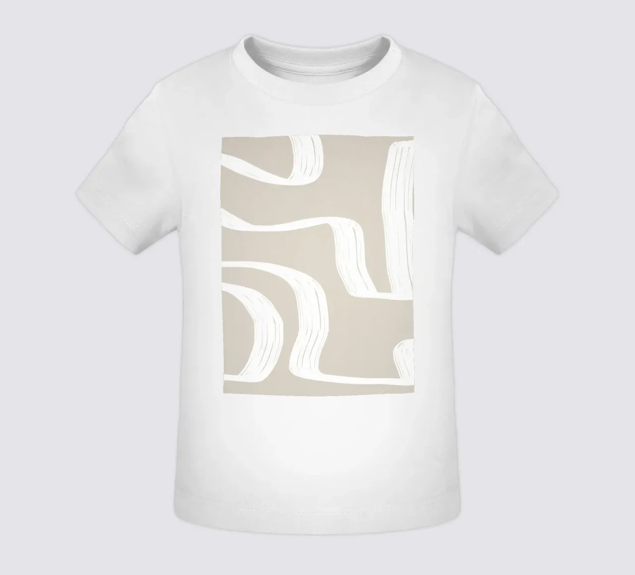 Curve bianche maglietta neonato da LeaDArt