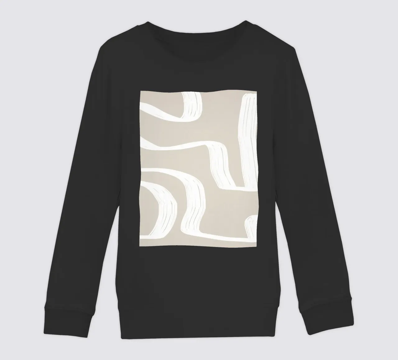 Curve bianche felpa bambino da LeaDArt