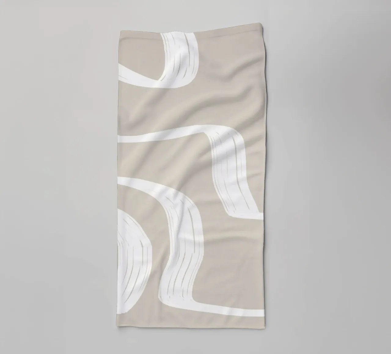 Curve bianche asciugamano da bagno da LeaDArt