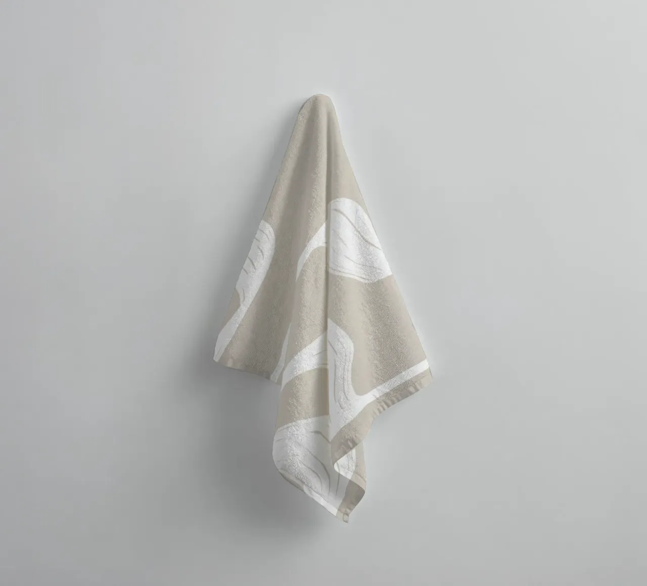 Curve bianche asciugamano da bagno da LeaDArt