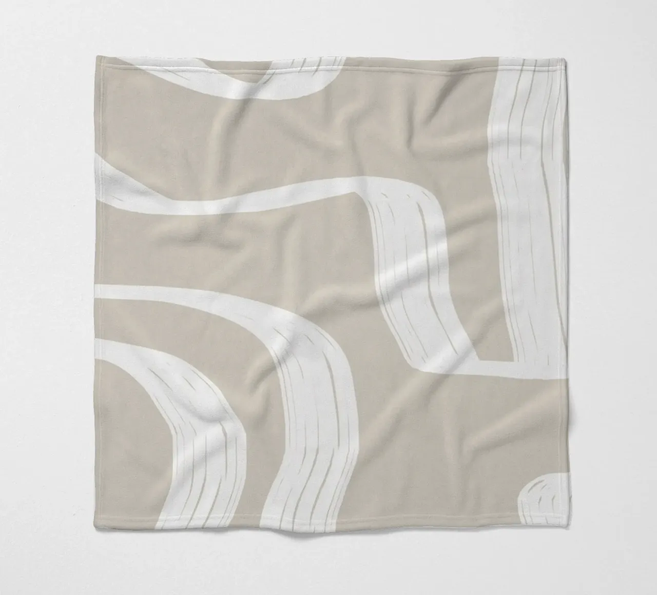 Curve bianche coperta in pile da LeaDArt