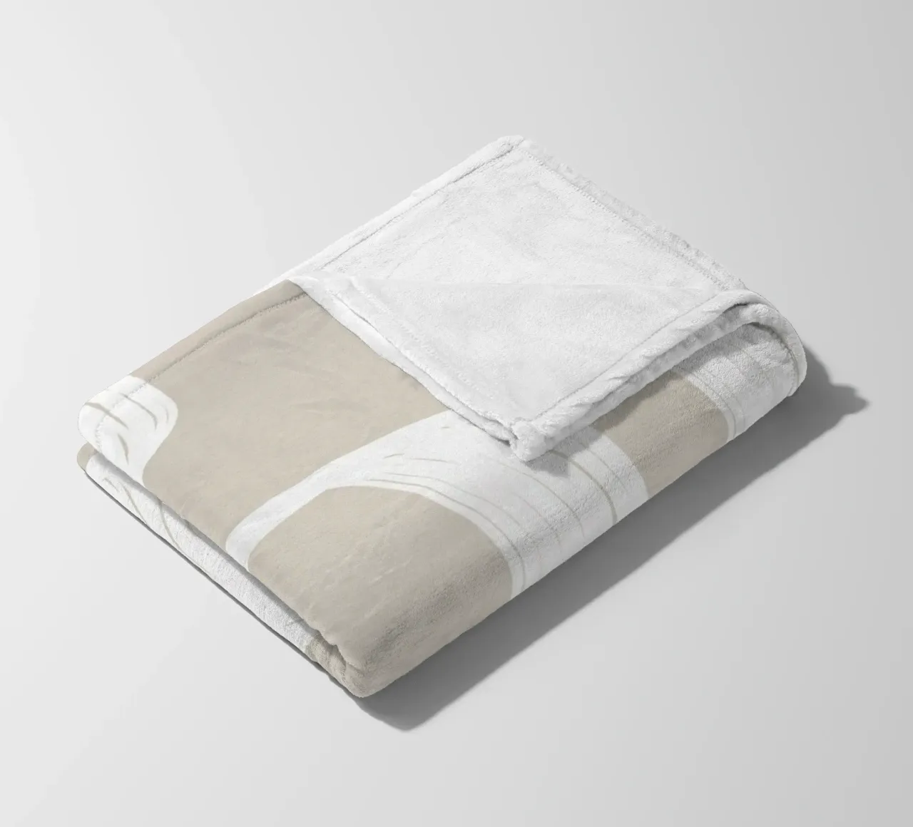 Curve bianche coperta in pile da LeaDArt