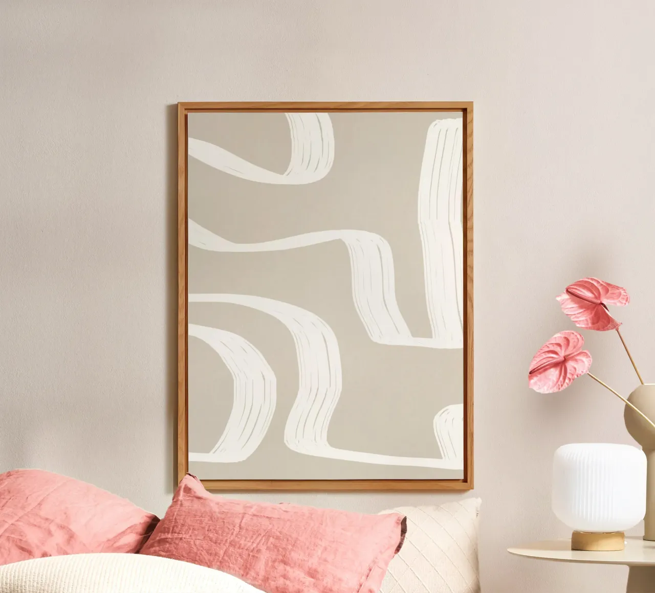 Curve bianche alluminio dibond da LeaDArt