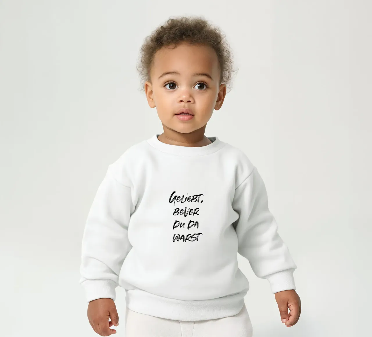 Geliebt, bevor du da warst. | minimalistic design felpa neonato da just typo