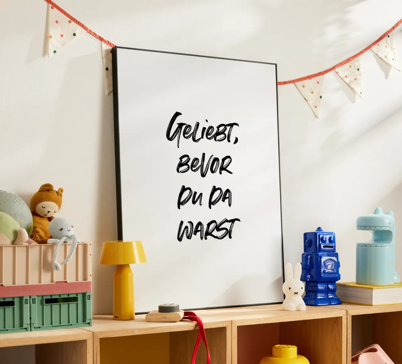 Geliebt, bevor du da warst. | minimalistic design forex plate by just typo
