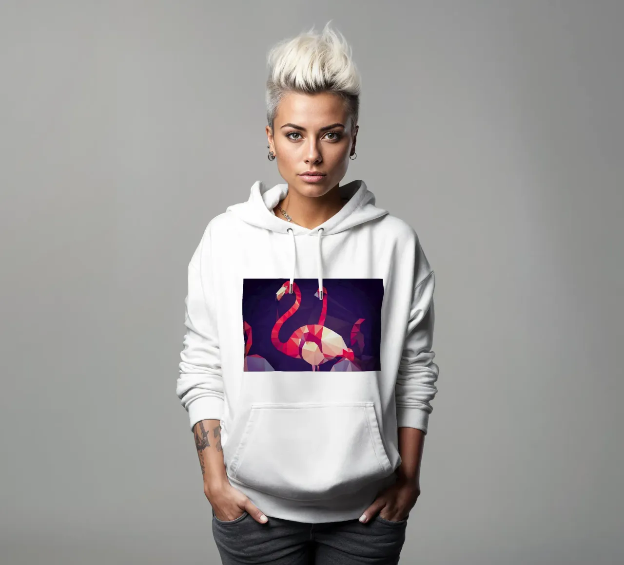 Phoenicopterus roseus hoodie by Matěj Kašpar Jirásek