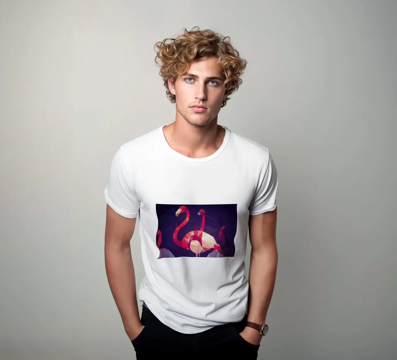 Phoenicopterus roseus t-shirt by Matěj Kašpar Jirásek