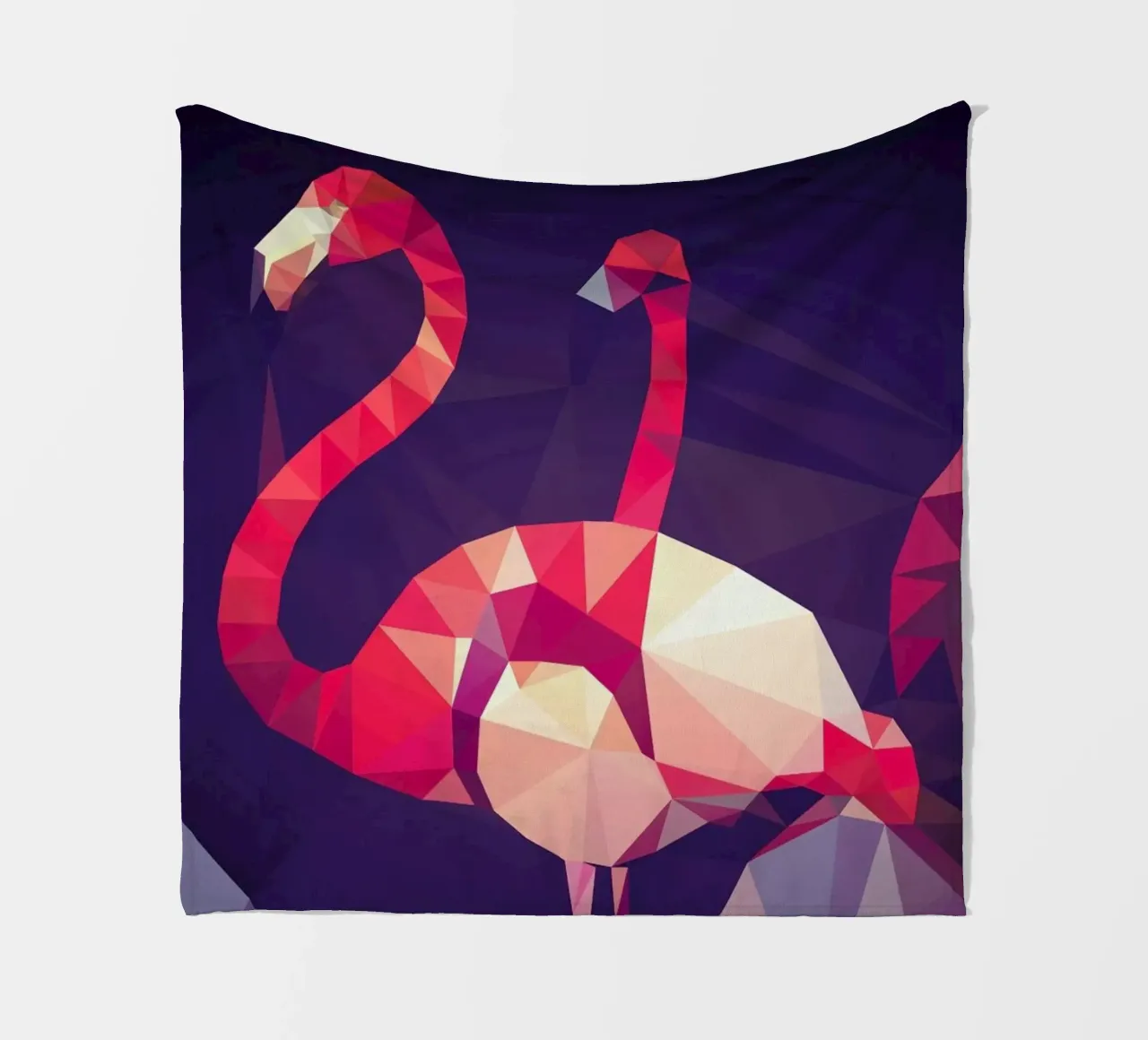 Phoenicopterus roseus fleece blanket by Matěj Kašpar Jirásek
