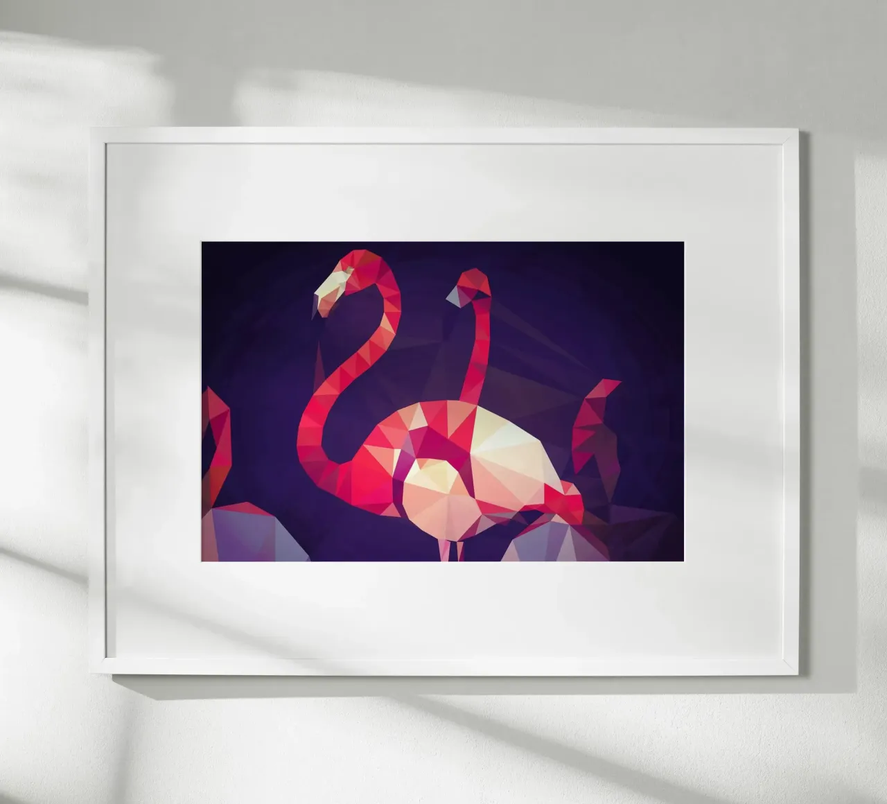Phoenicopterus roseus poster con telaio in alluminio da Matěj Kašpar Jirásek