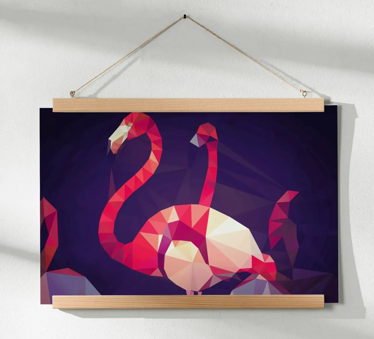 Phoenicopterus roseus poster con telaio in alluminio da Matěj Kašpar Jirásek