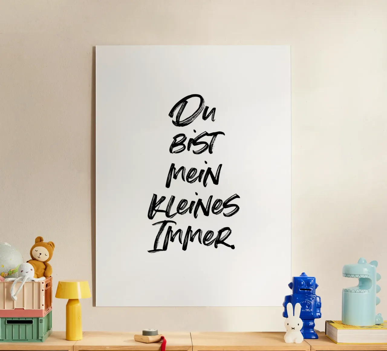 Du bist mein kleines Immer. | minimalistic design plexiglass da just typo