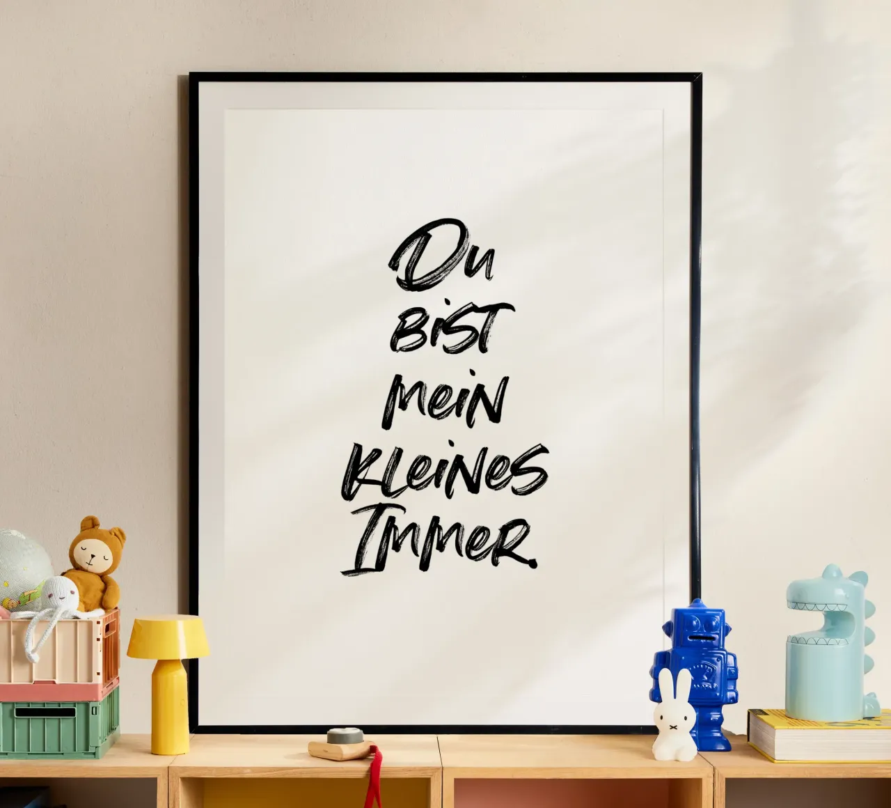 Du bist mein kleines Immer. | minimalistic design Hahnemühle von just typo
