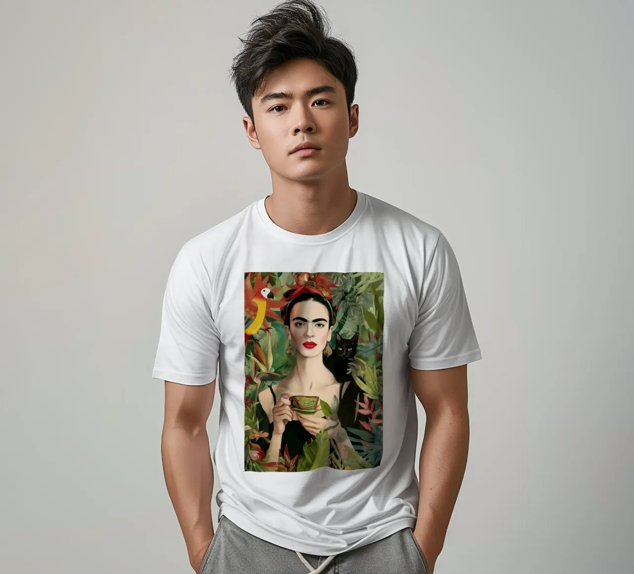 Frida in the Garden of Thoughts t-shirt da Clara August