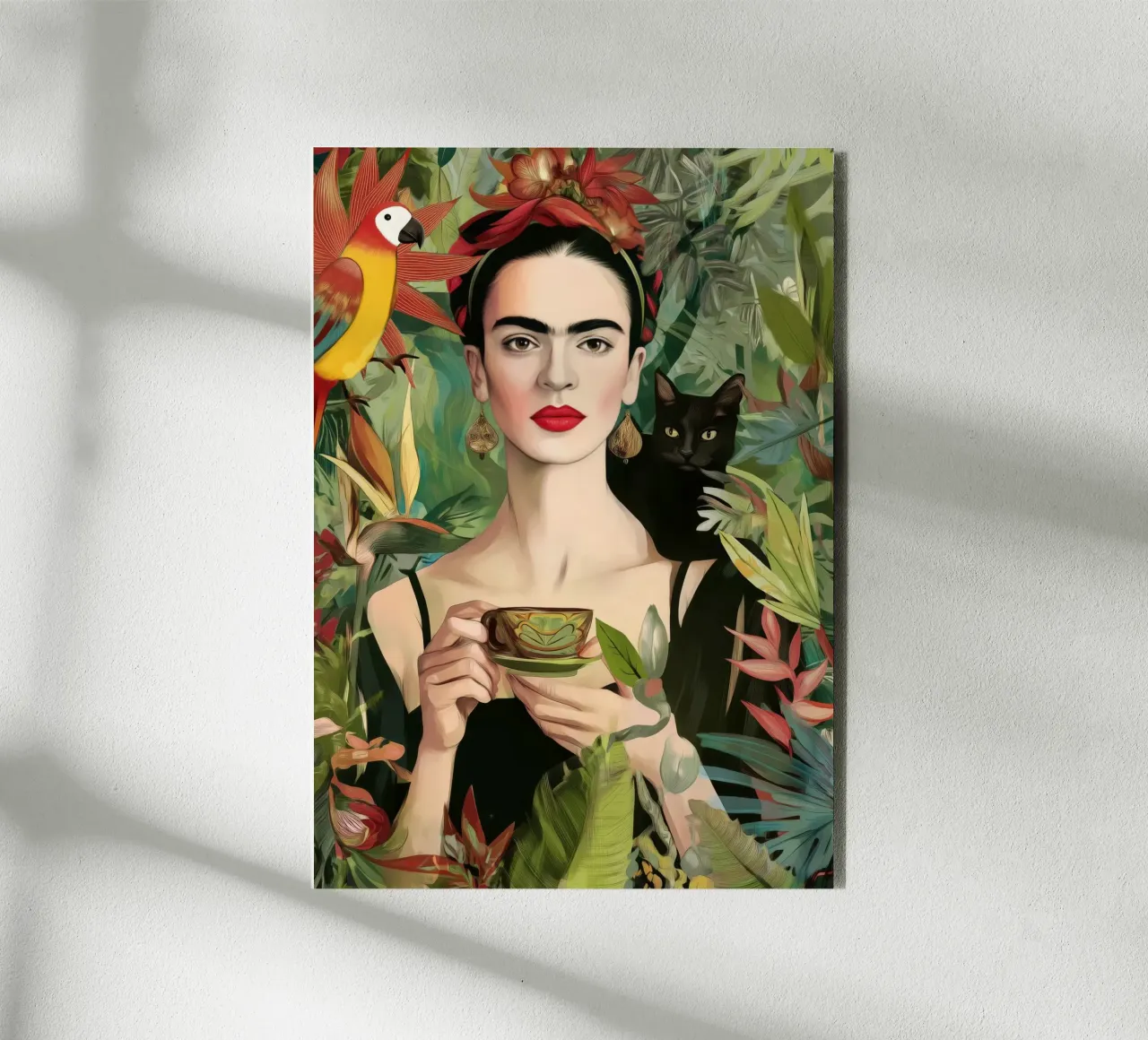 Frida in the Garden of Thoughts alluminio dibond da Clara August