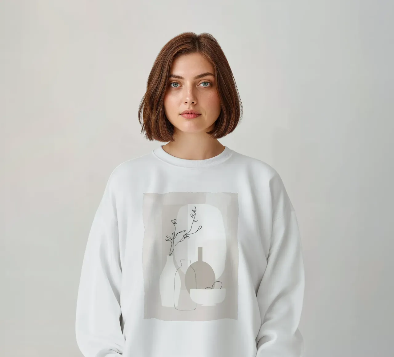 Natura morta con linee e forme felpa da LeaDArt