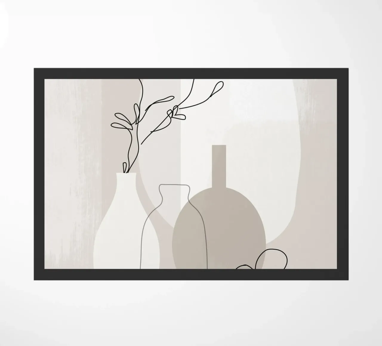 Natura morta con linee e forme zerbino da LeaDArt