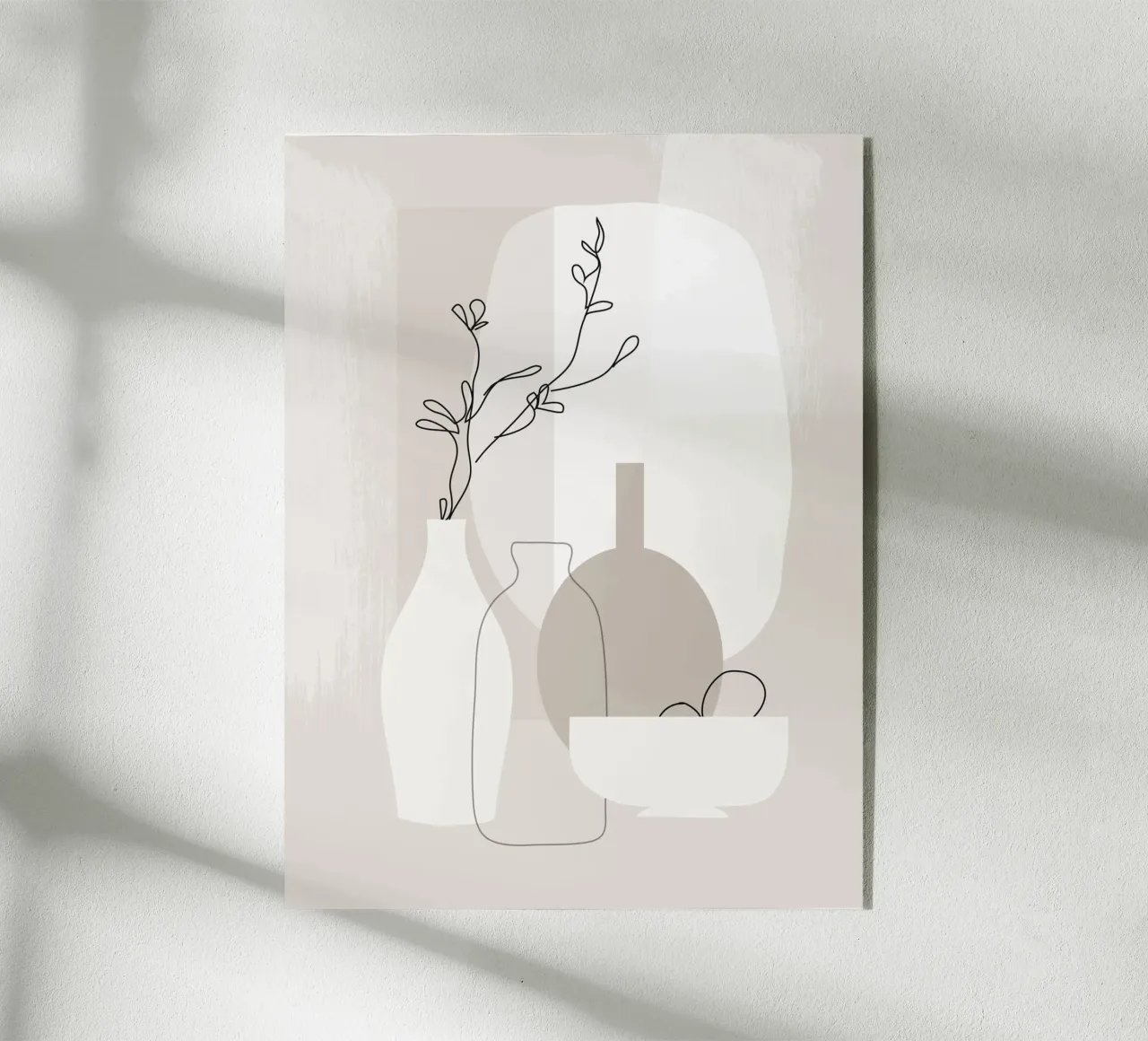 Natura morta con linee e forme plexiglass da LeaDArt