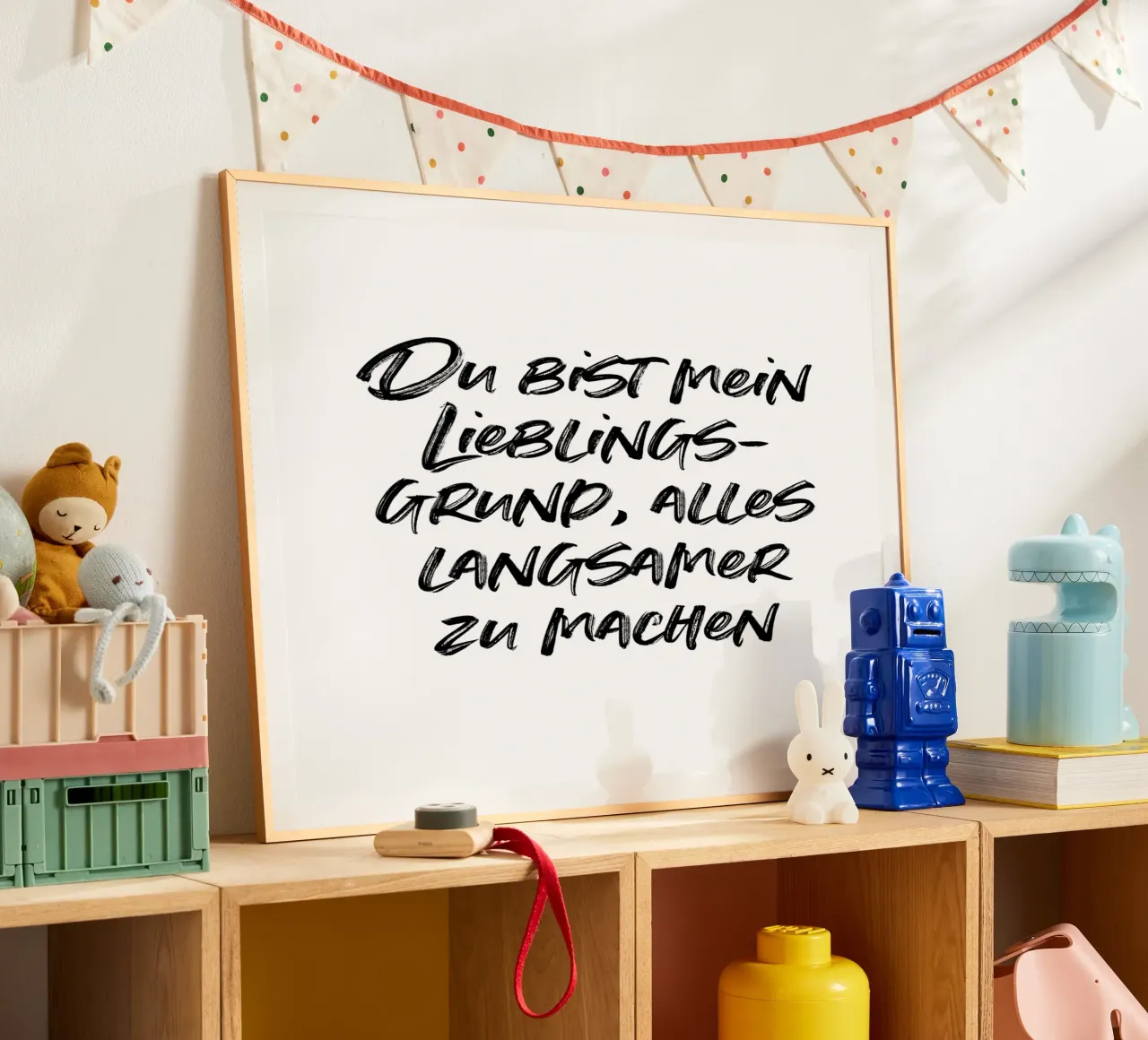 Du bist mein Lieblingsgrund, alles langsamer zu machen. carta hahnemühle da just typo