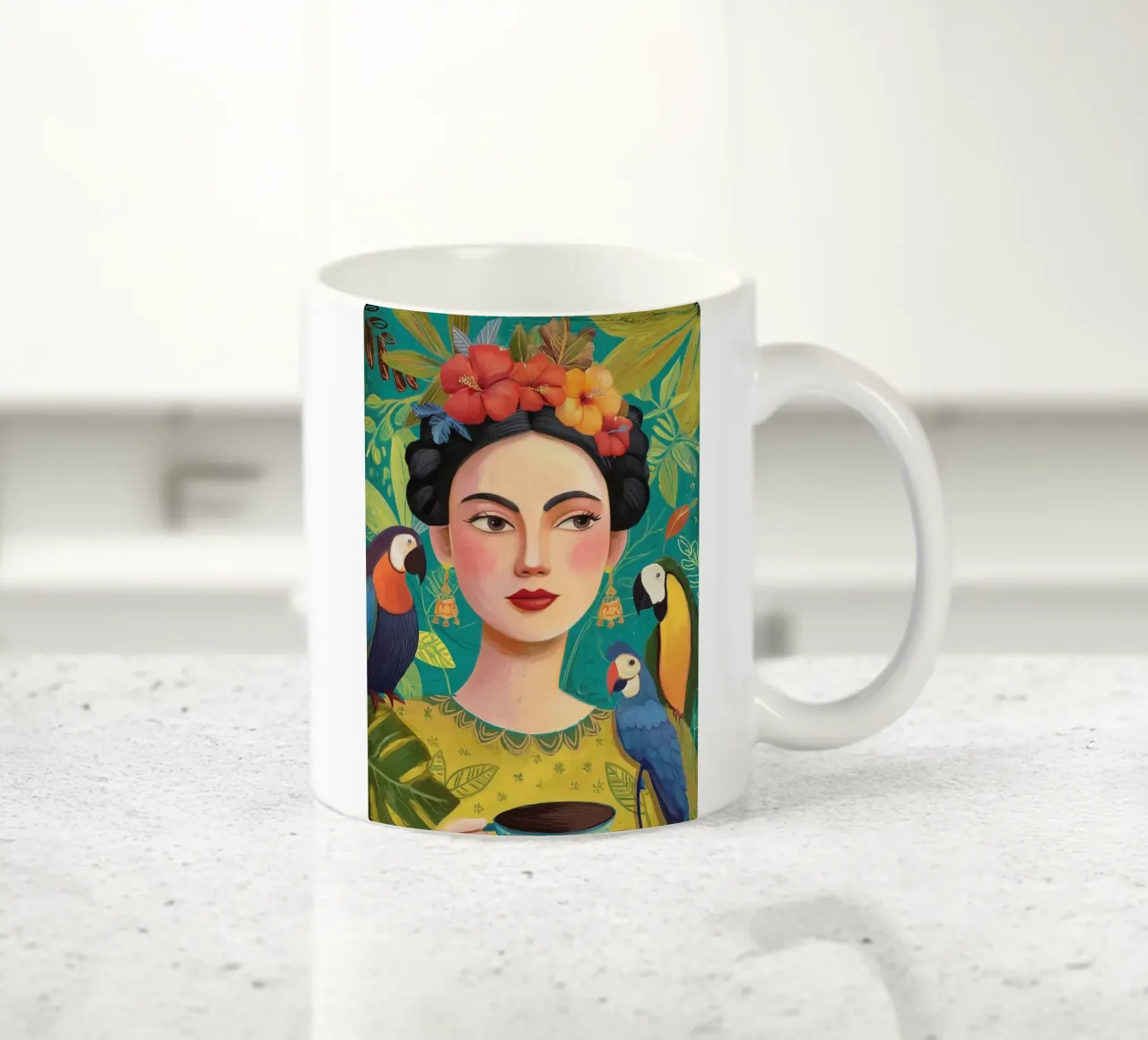 Tropical Frida tazza in ceramica da Clara August