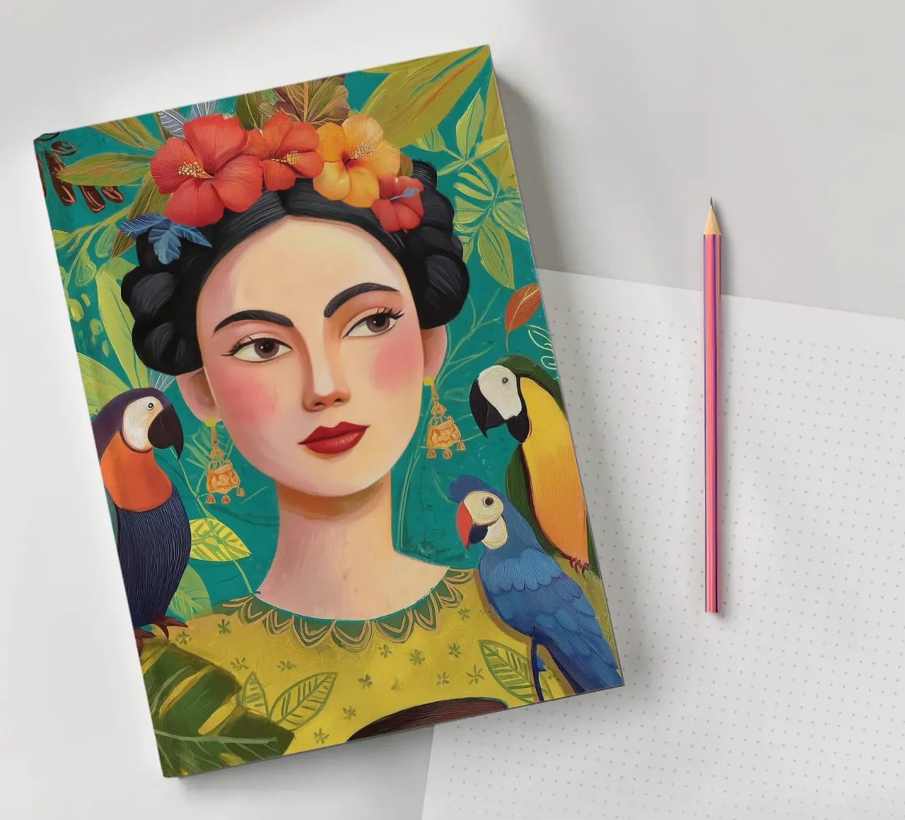Tropical Frida Notizbuch von Clara August