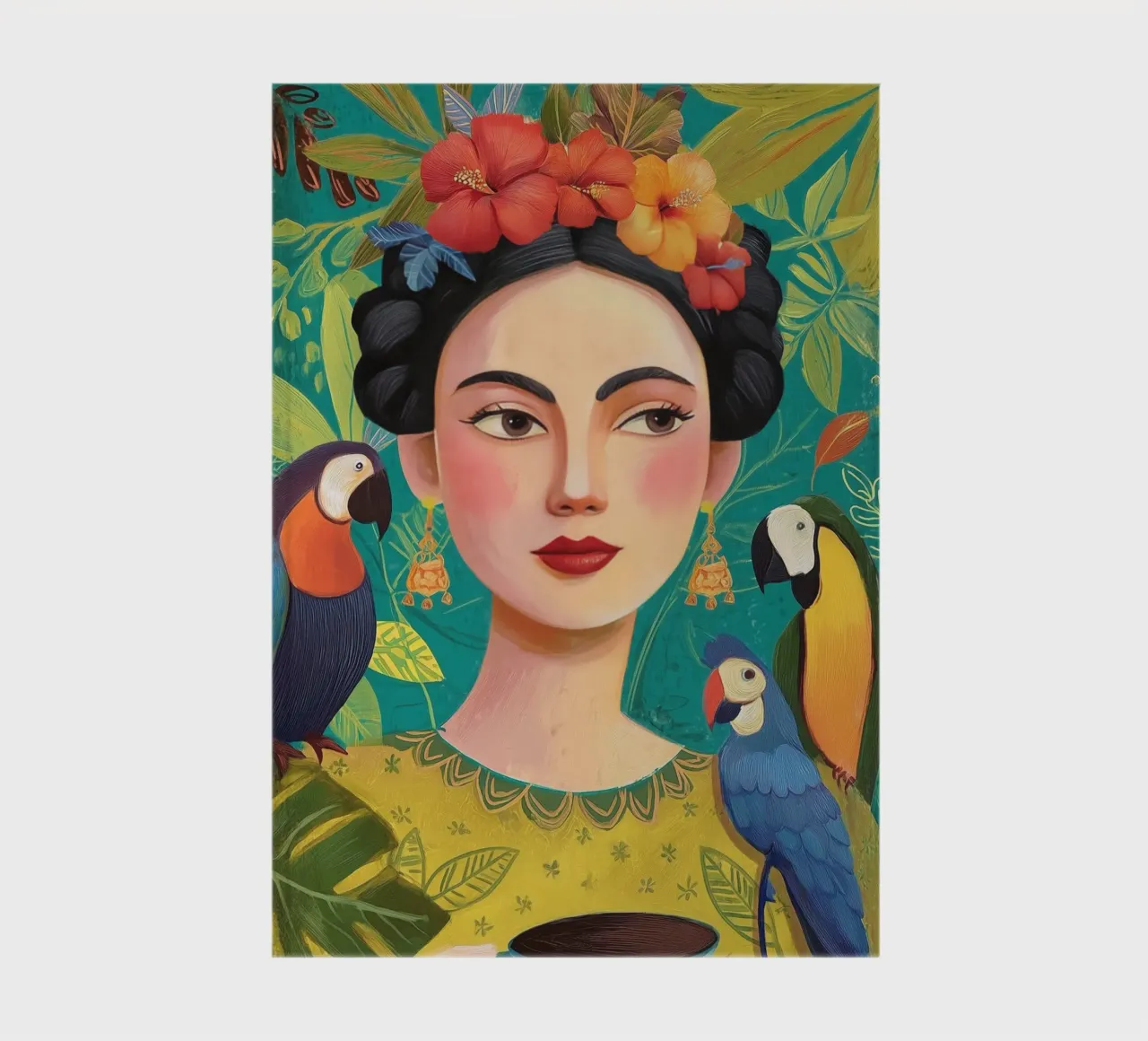 Tropical Frida Notizbuch von Clara August