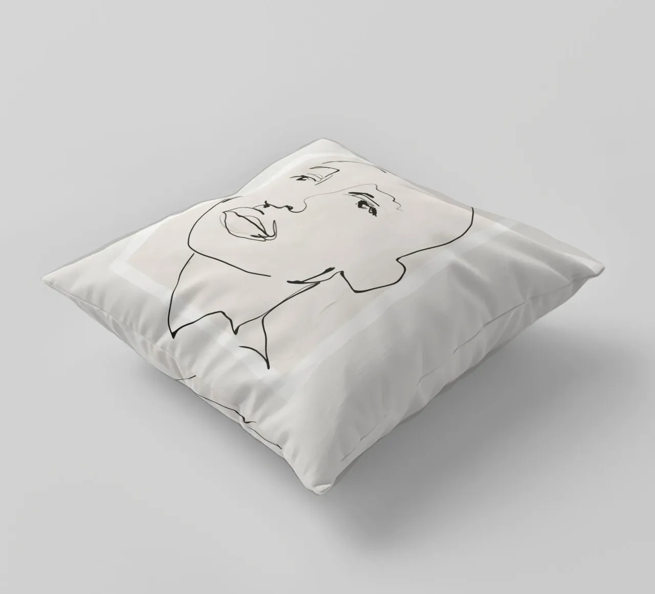 Volto tranquillo cuscino da LeaDArt