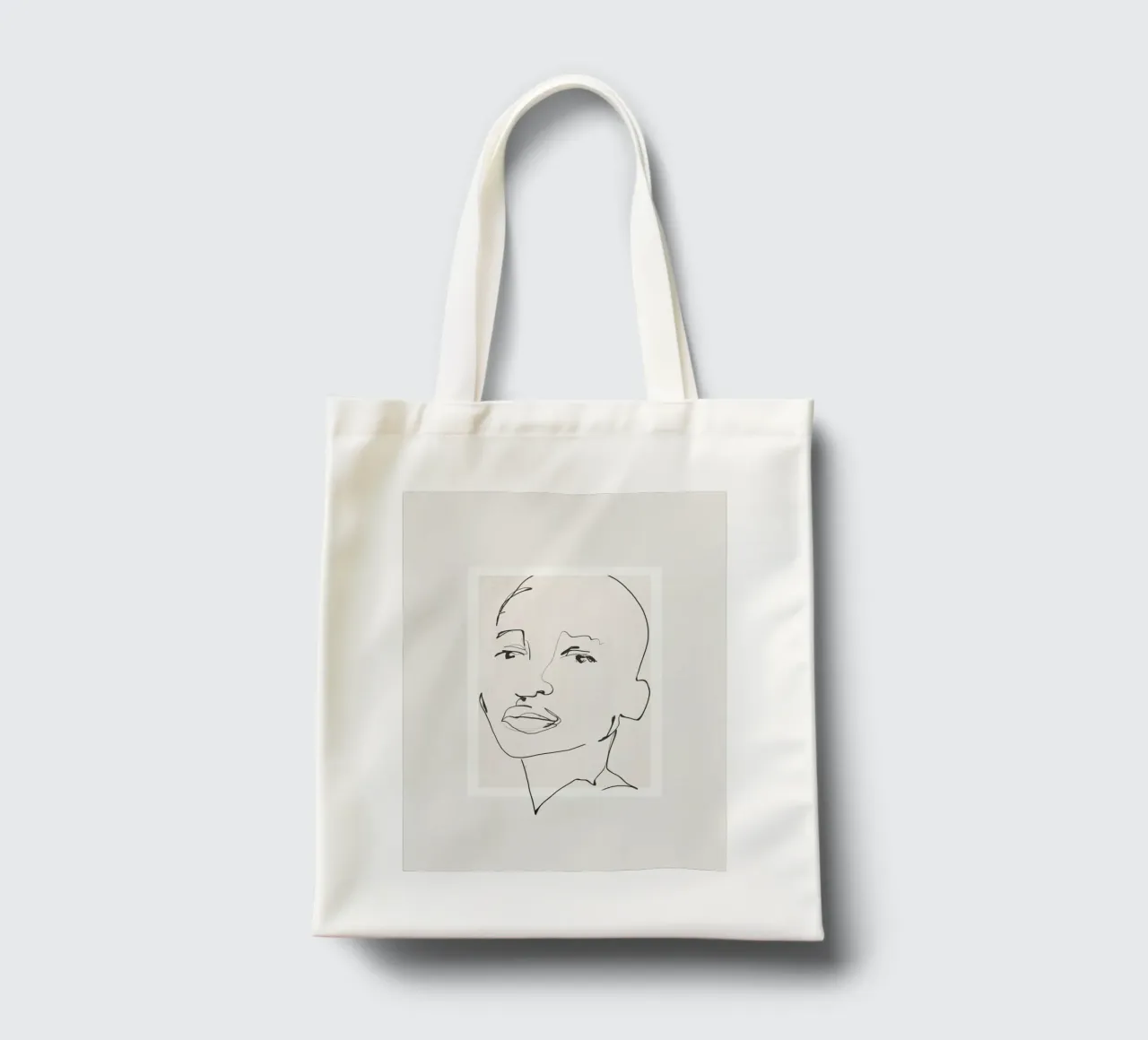 Volto tranquillo borsa in juta da LeaDArt