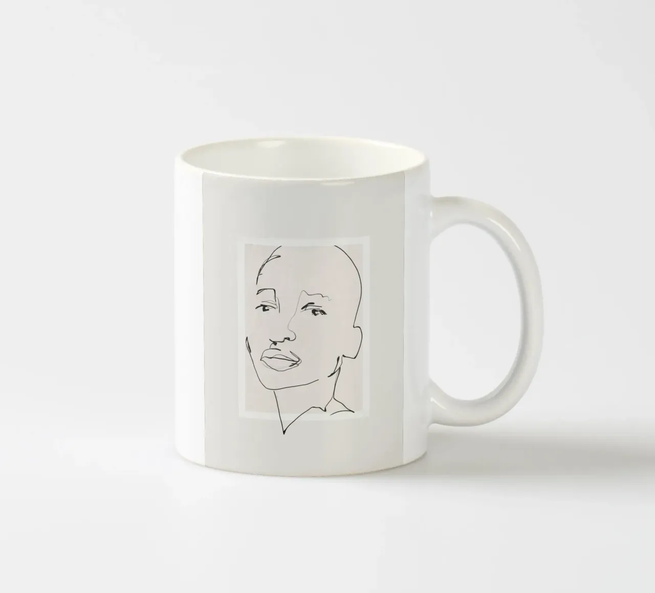 Volto tranquillo tazza in ceramica da LeaDArt