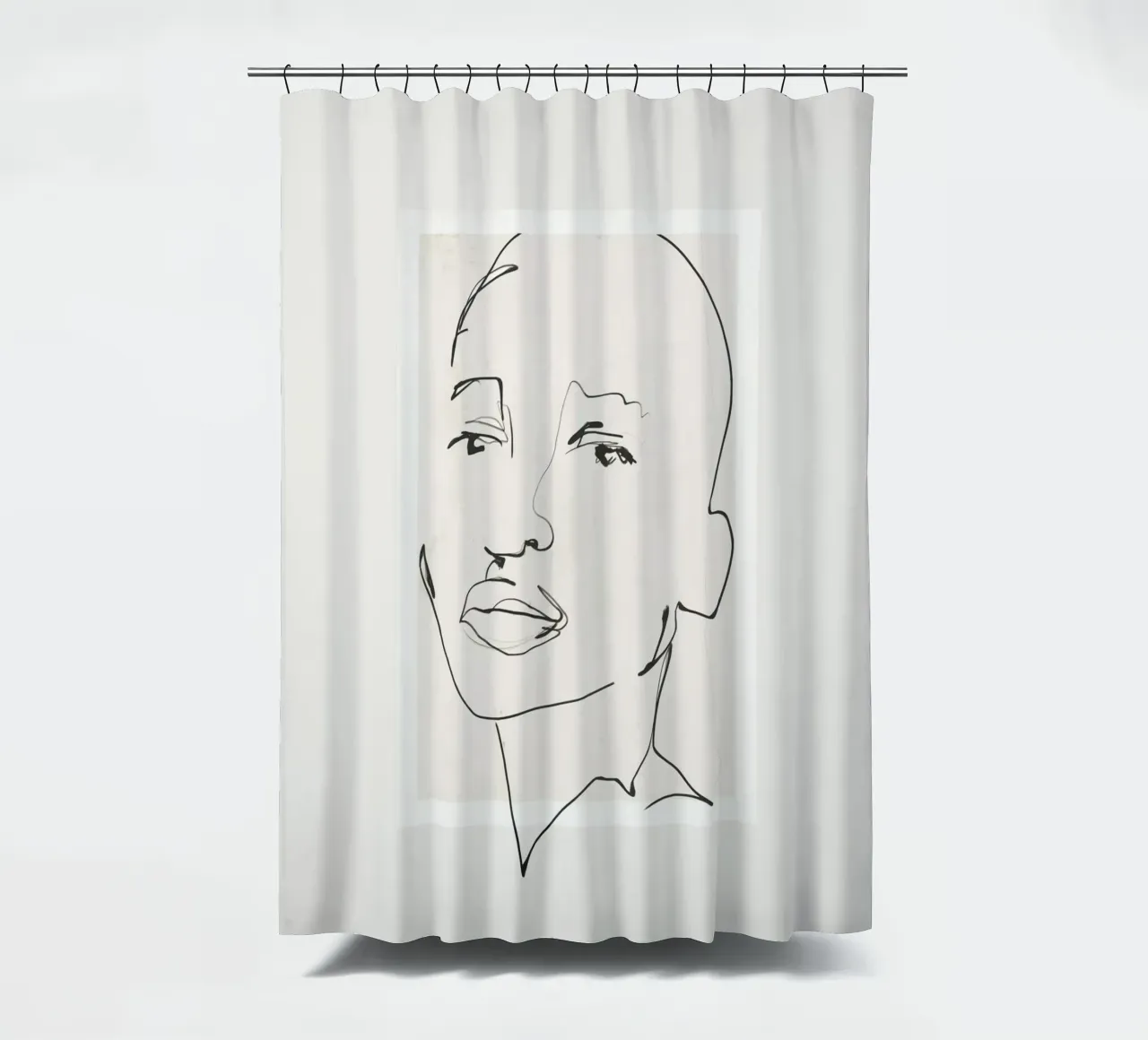 Volto tranquillo tenda da doccia da LeaDArt