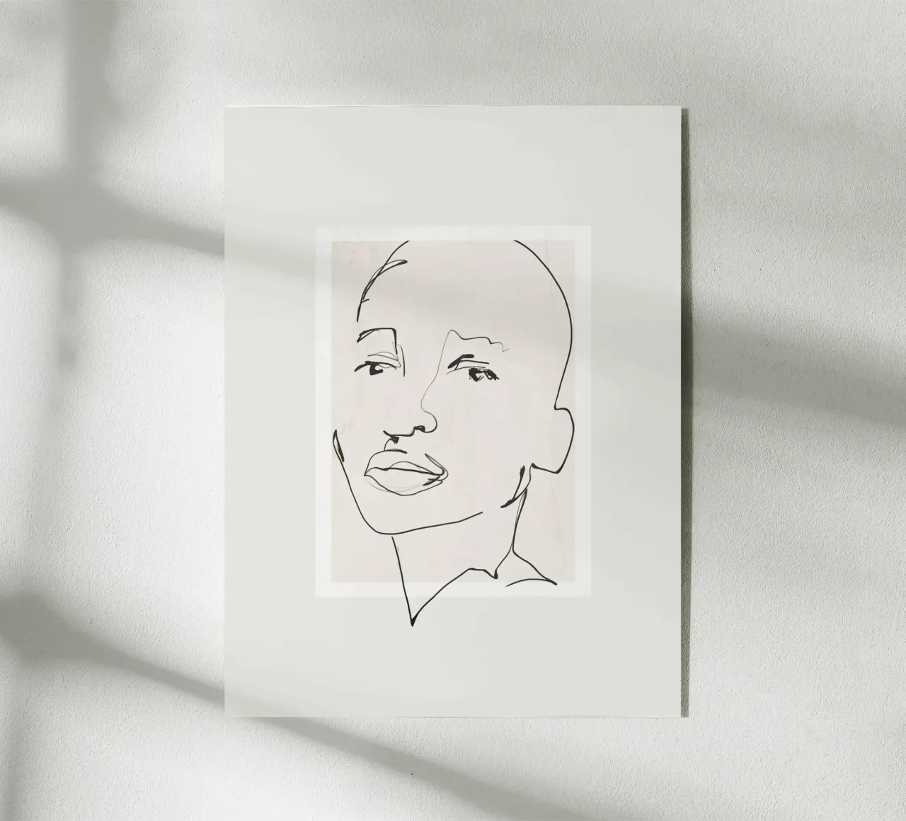 Volto tranquillo plexiglass da LeaDArt