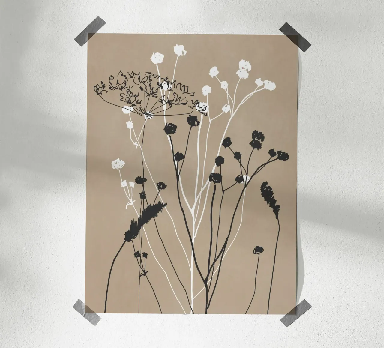 Quietud salvaje poster con marco de madera de LeaDArt