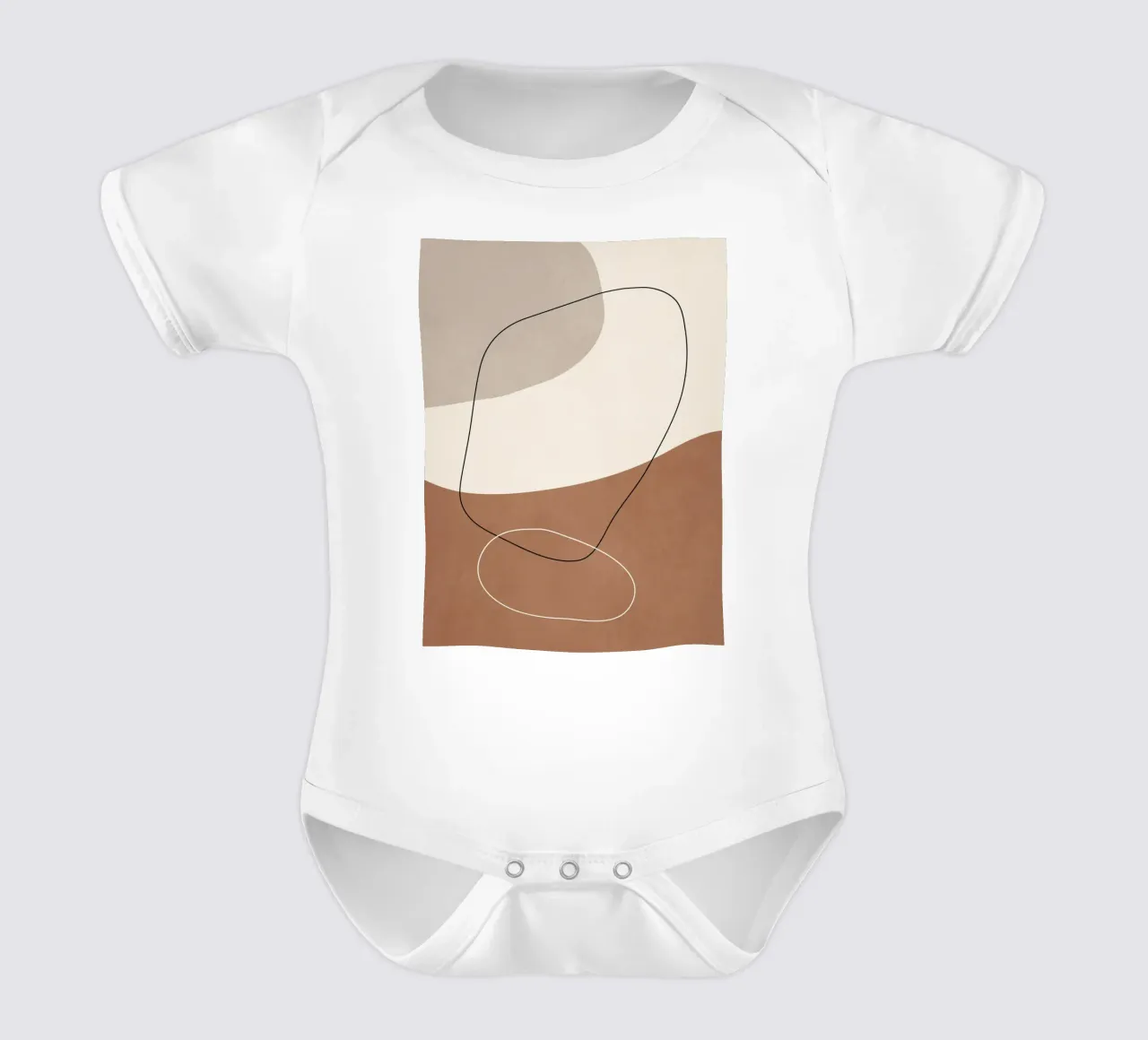 Silenzio organico body neonato maniche corte da LeaDArt