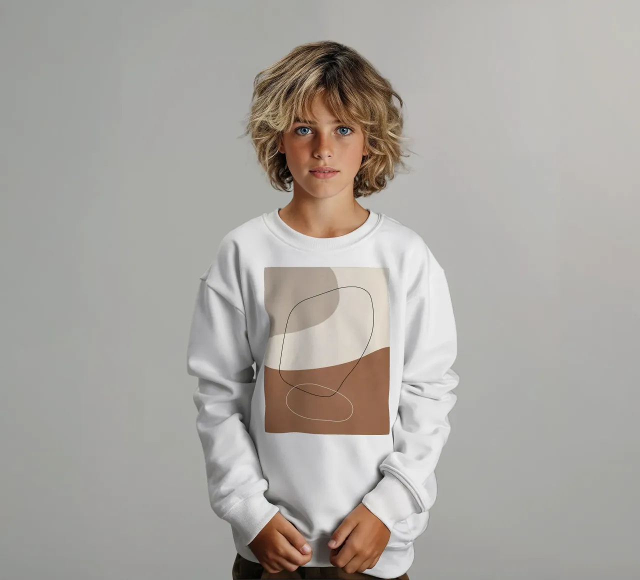 Silenzio organico felpa bambino da LeaDArt