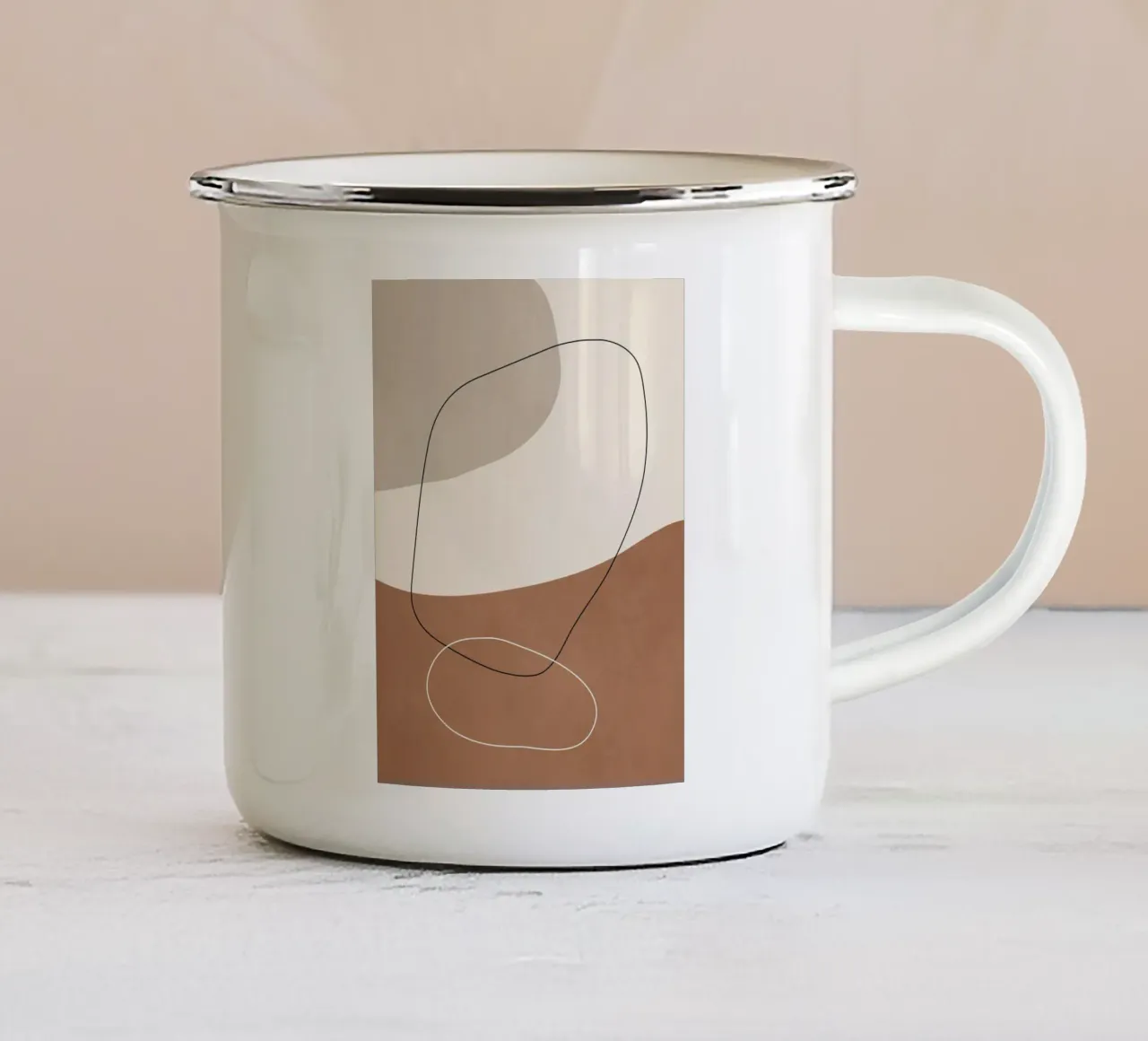 Silenzio organico tazza in smalto da LeaDArt