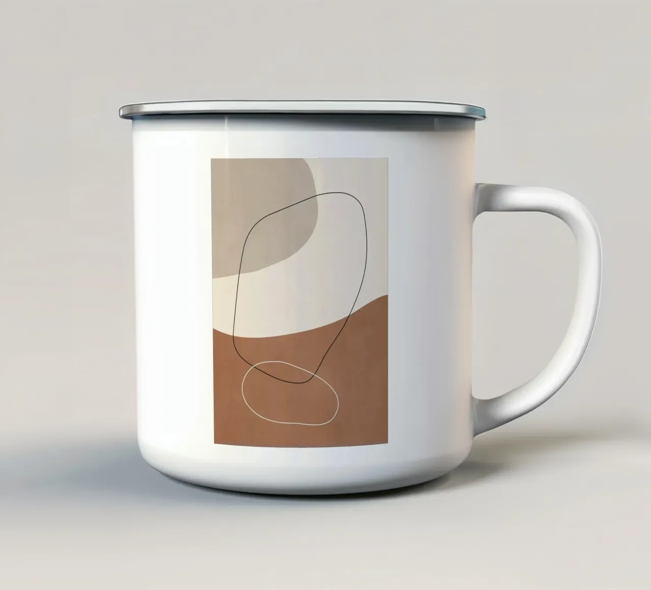 Silenzio organico tazza in smalto da LeaDArt