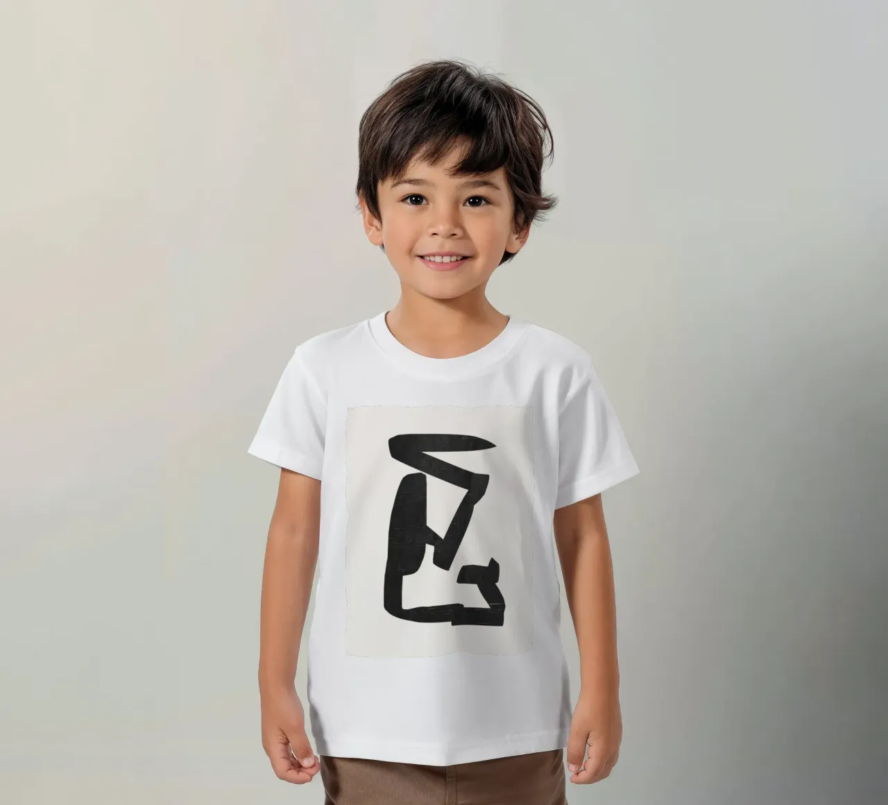 Forma nera t-shirt bambini da LeaDArt