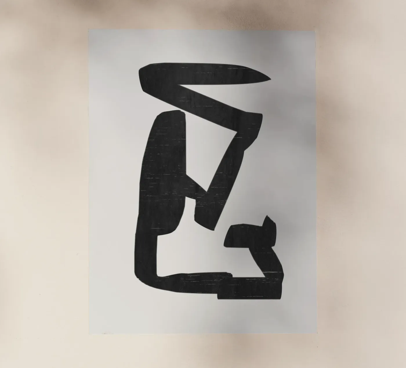 Zwarte vorm backlit folie van LeaDArt