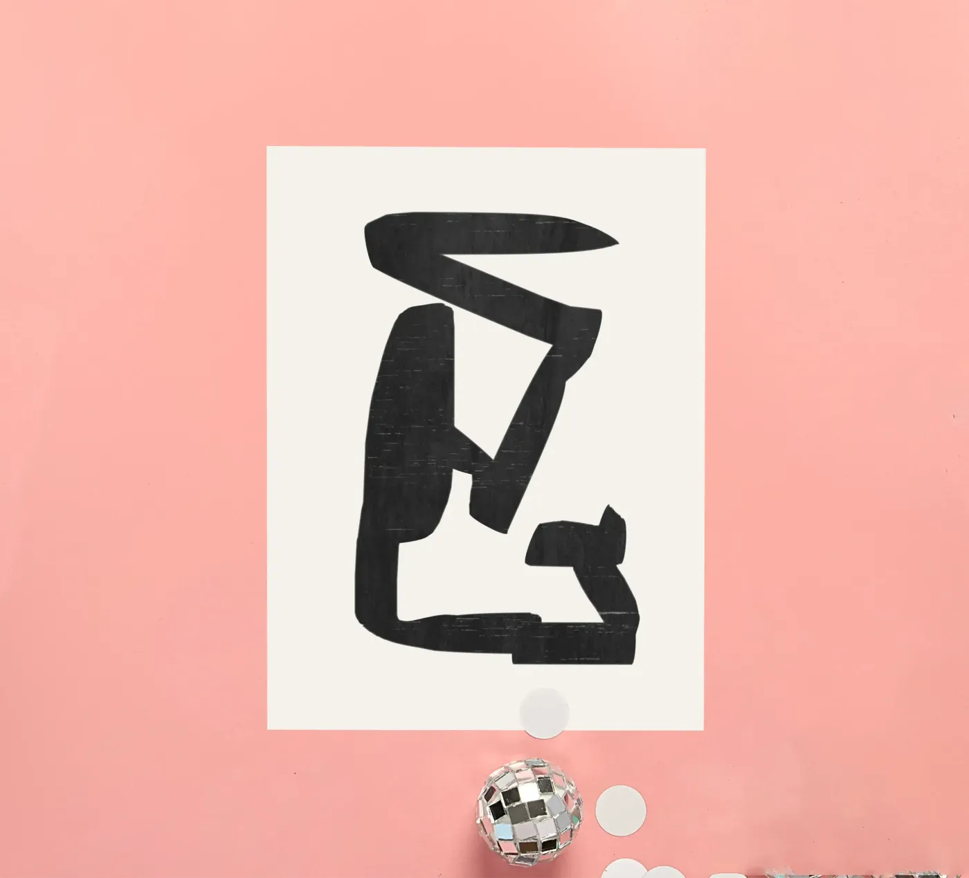 Black Form sticker by LeaDArt