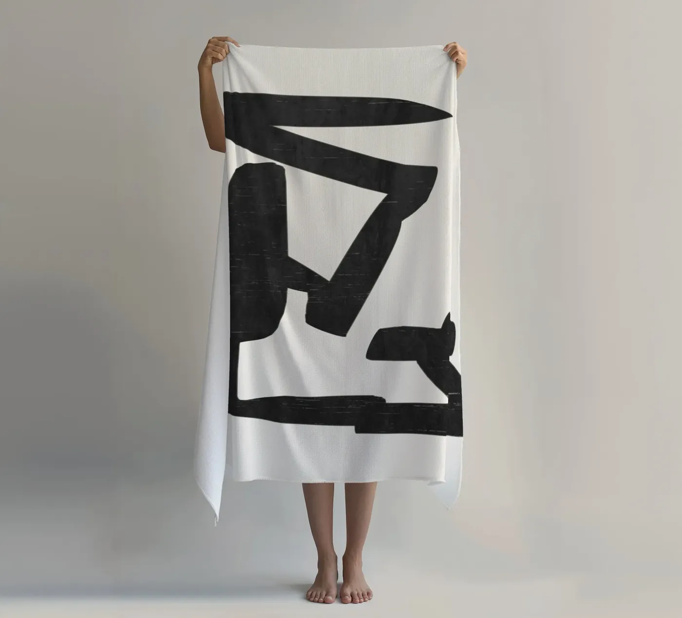 Forma nera telo mare da LeaDArt