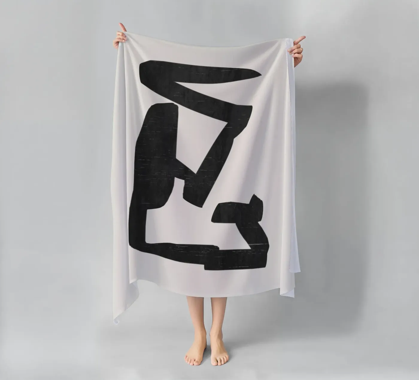 Forma nera telo mare da LeaDArt