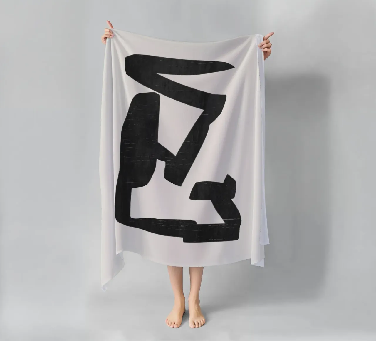 Forma nera telo mare da LeaDArt