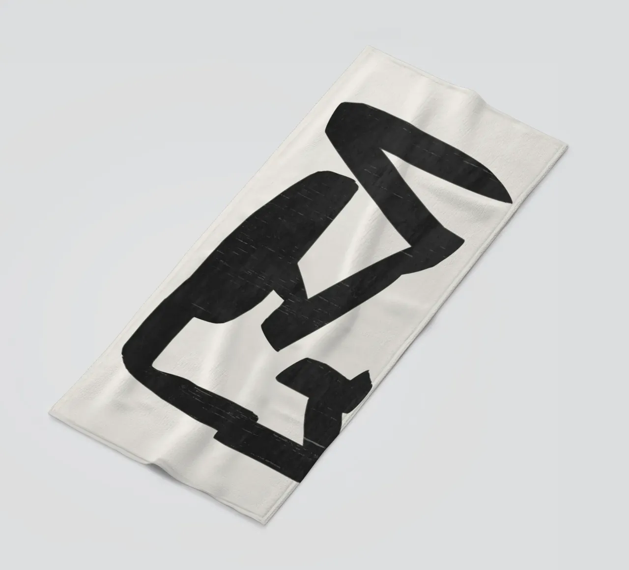 Forma nera telo mare da LeaDArt