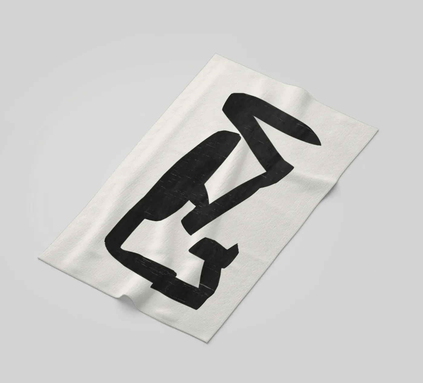 Forma nera telo mare da LeaDArt