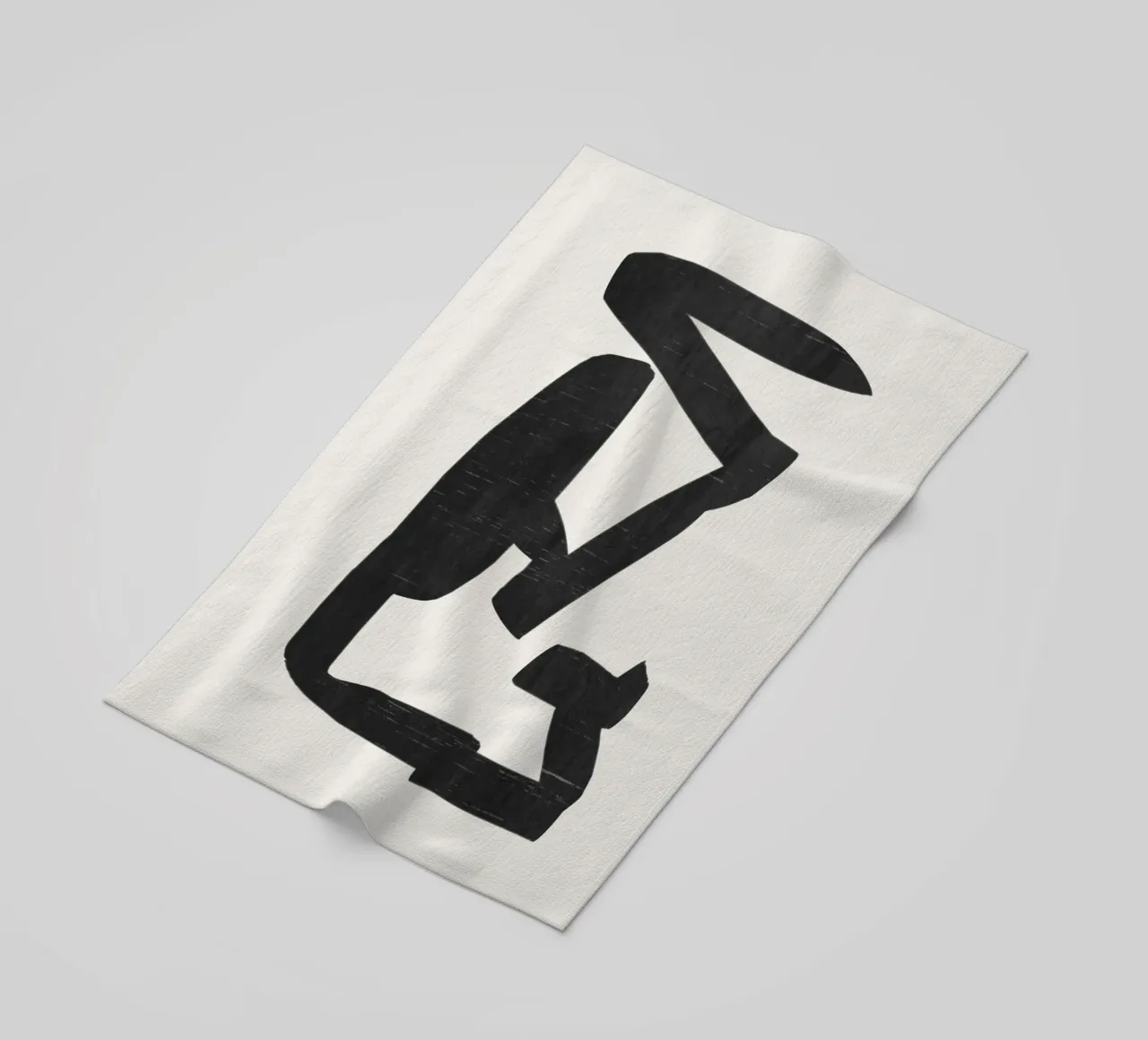 Forma nera telo mare da LeaDArt