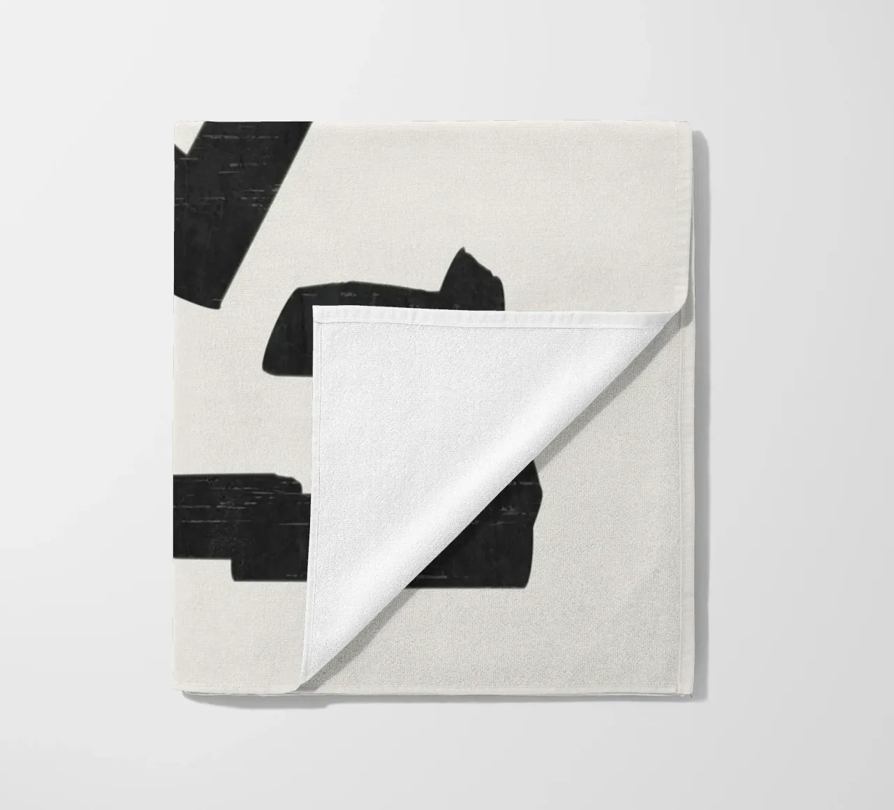 Forma nera telo mare da LeaDArt