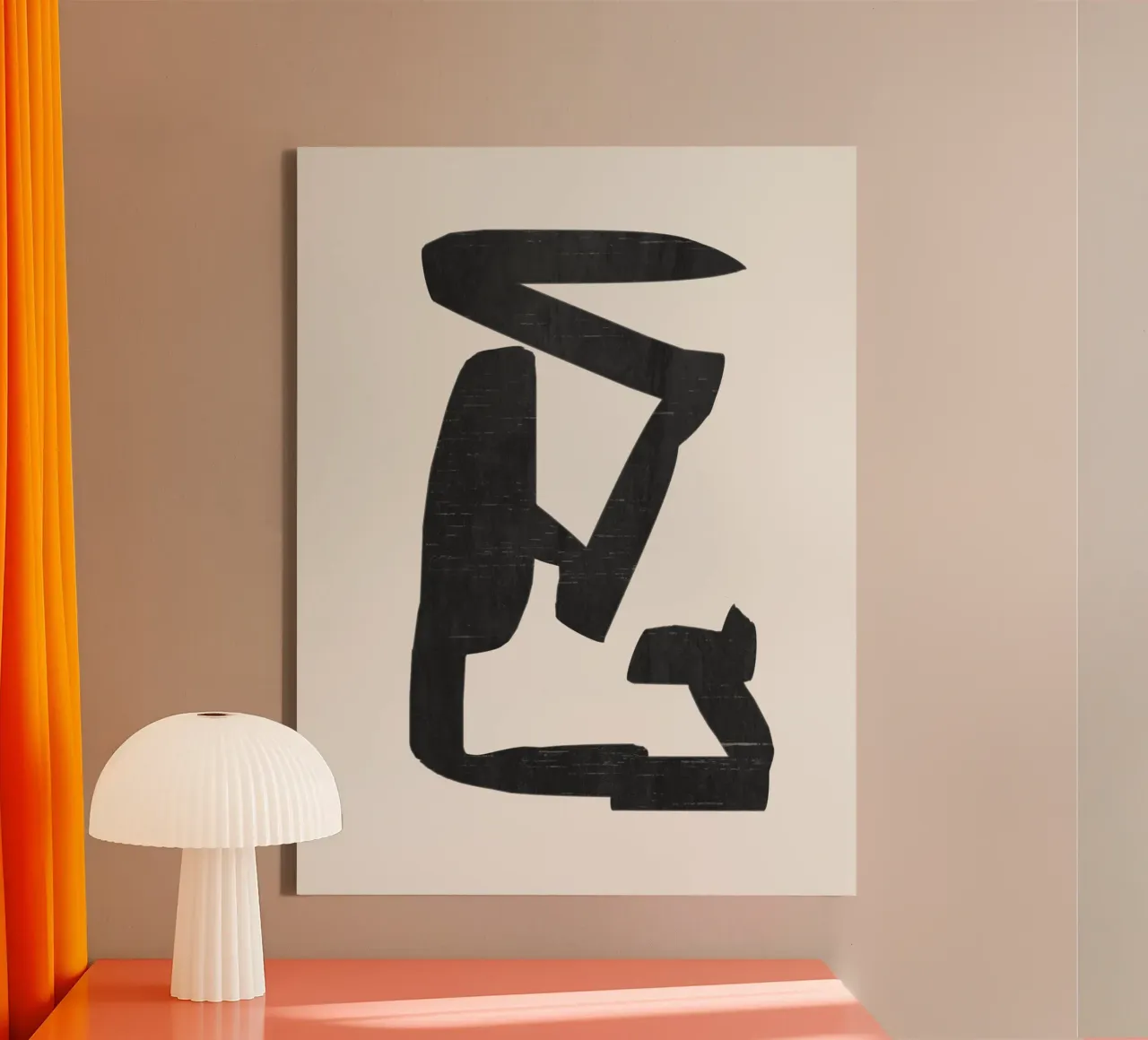 Forma nera tela da LeaDArt